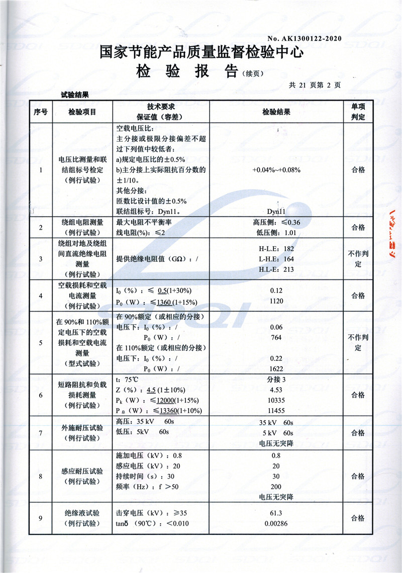 高低压试验报告-S11-1250察雅察雅察雅油浸式变压器-2.jpg
